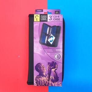 Case Logic 3" CD-R 8 Jewel Storage Case Wallet Mini Gamecube PSP UMD Gameboy DVD